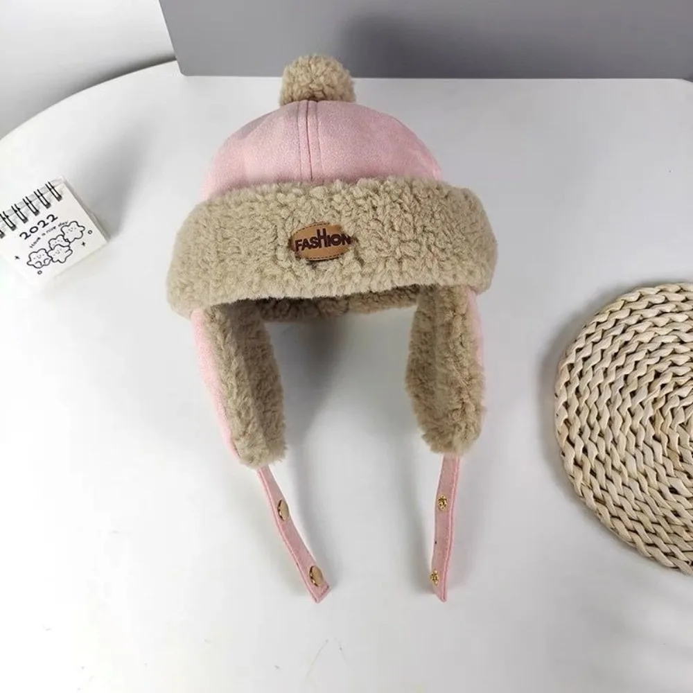 

Fashion Cute Warm Scarf Hat Set Windproof Fleece-Lined Kid Lei Feng Hat Cold Proof Thickned Warm Hat Winter