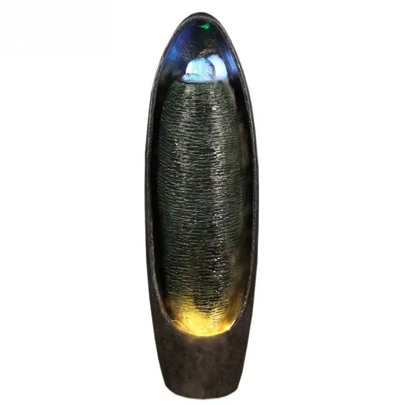 Crystal Ball Water Fountain Rotating Design With Multicolor LED For Feng Shui Home Office Decor
