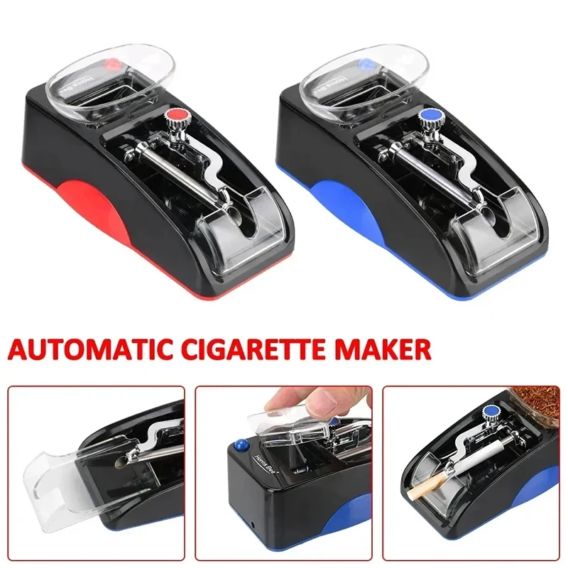 Electric Slim Tube Automatic Cigarette Rolling Machine Tobacco 6.5MM Injector Filling Maker Roller DIY for Cigarette Accessories