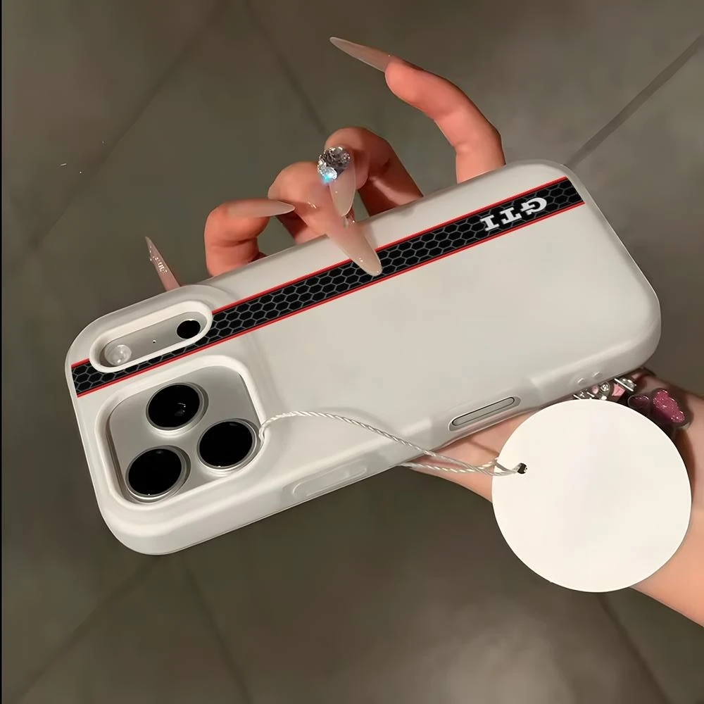 Phone Case for iPhone 17 air 16 e 15 14 13 12 11 Pro Max Plus car Golf G-gtis Brand Candy Shockproof 2-in-1 Soft Case view 2