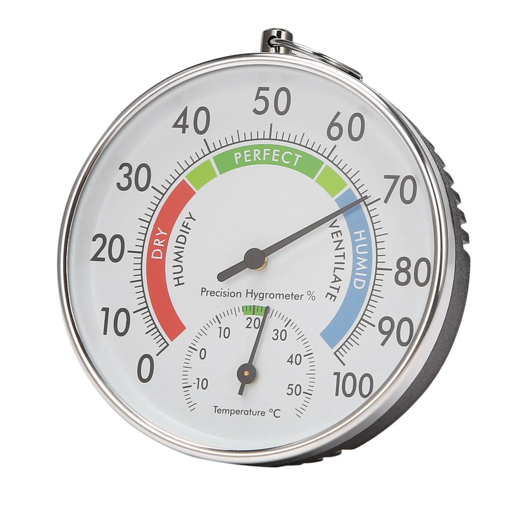 Temperature And Humidity Analog Indicator Indoor Outdoor Thermometer Hygrometer L15