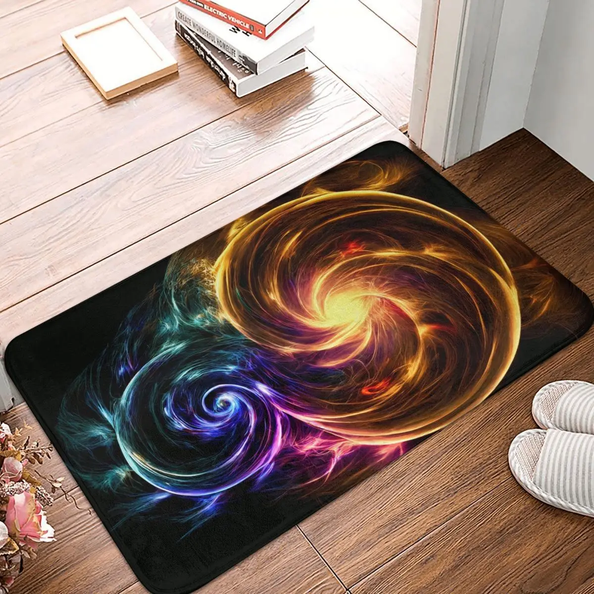 Double Helix Stars Universe Doormat Anti-Slip Entrance Bath Kitchen Floor Door Mats Toilet Rug Carpet Footpad