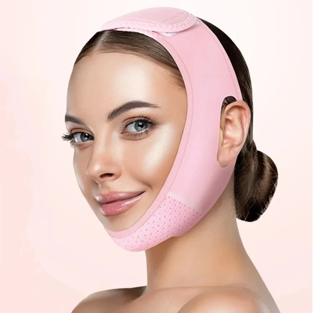 Mento Guancia Benda dimagrante V Shaper V Linea Maschera di sollevamento Lifting del viso Antirughe Fascia per dormire Maschera Bellezza Salute