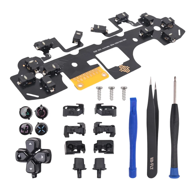 REPLA-For PS5 Controller BDM-030/040/050 12 Key Click Circuit Board Kit Ergonomic Micro-Switch Tactile Clicky Hair Trigger Kit A
