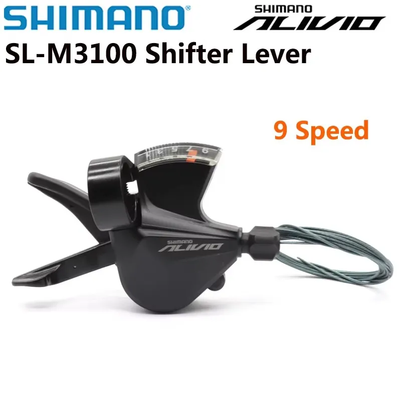 SHIMANO Alivio 9 скоростей SL M3100 правый Rapidfire Plus зажим рычага переключения передач 9 В MTB велосипедный переключатель