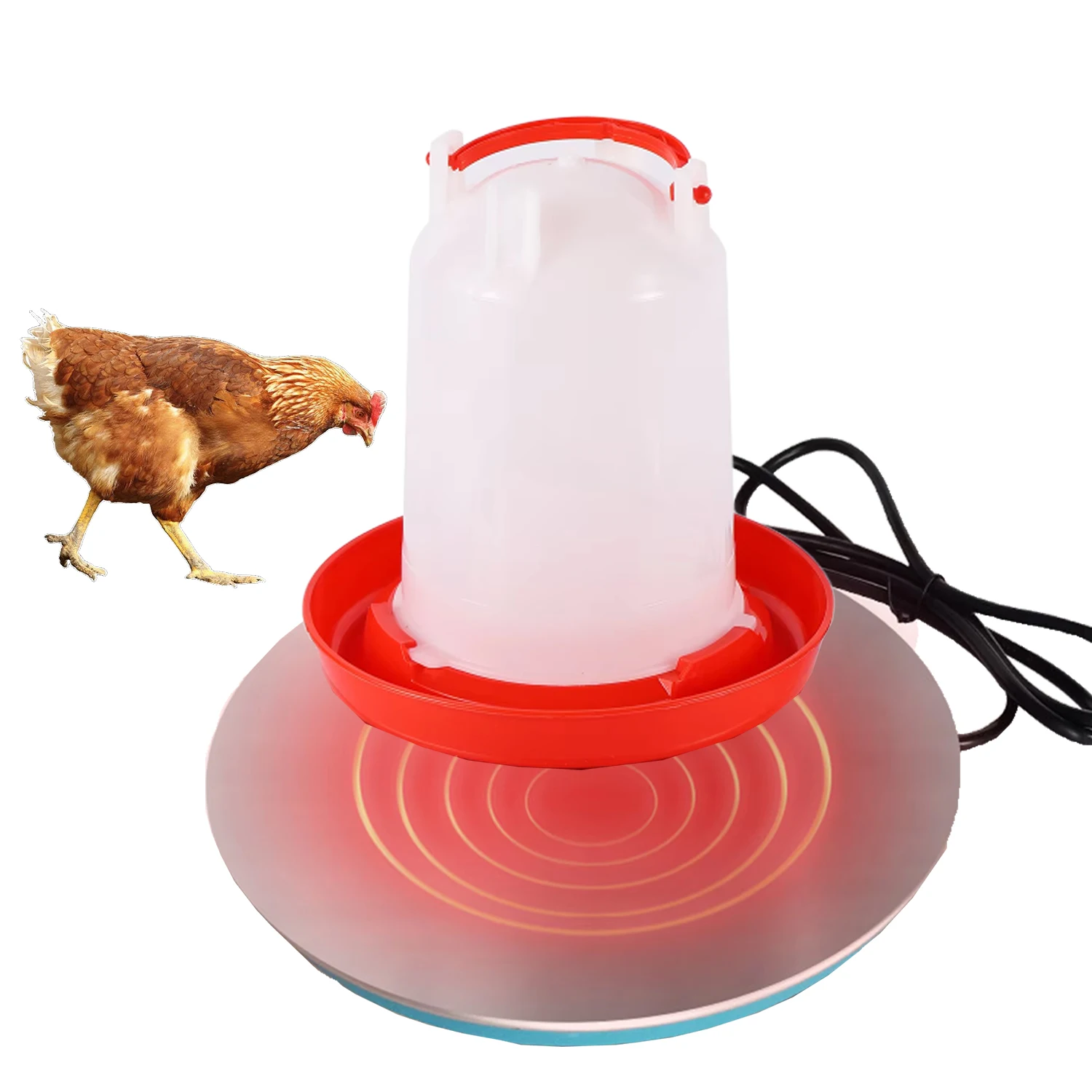 Poultry Drinker Heating Device Chicken Pigeon Duck Drinking Water Heater Plate Constant Temperature Base Breeding Supplies
