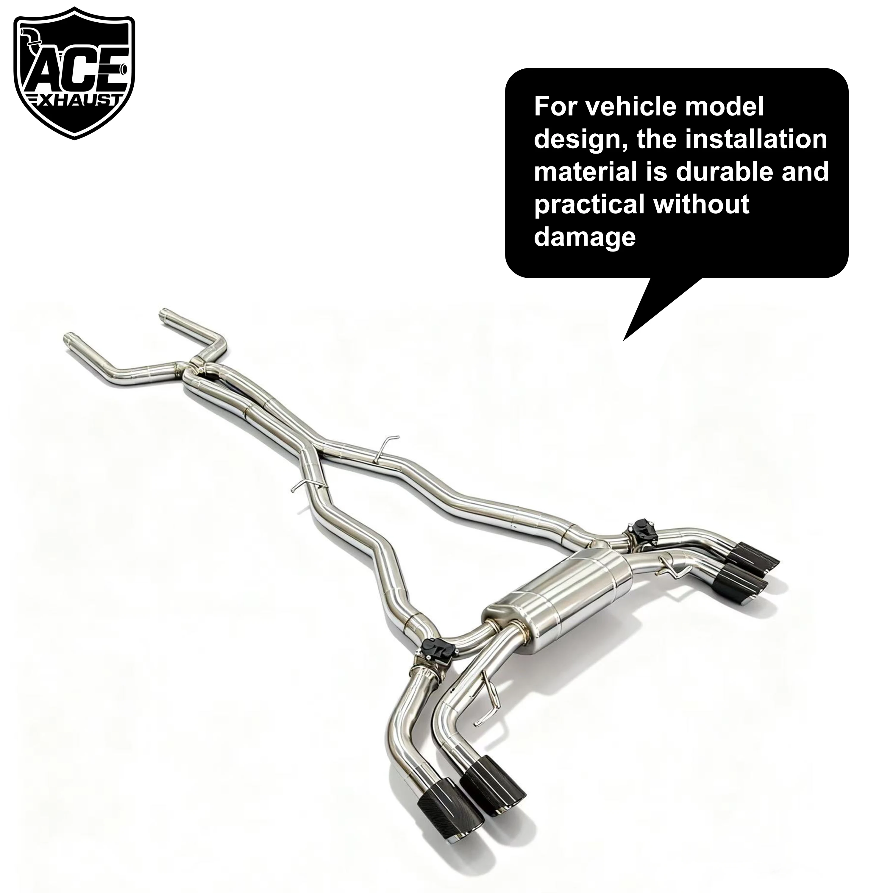 ACE Auspuffsysteme Valvetronic Catback Auspuff für BMW F90 M5 4.0T Hochwertiges Klappenauspuffrohr mit Fernbedienung – Detail 9