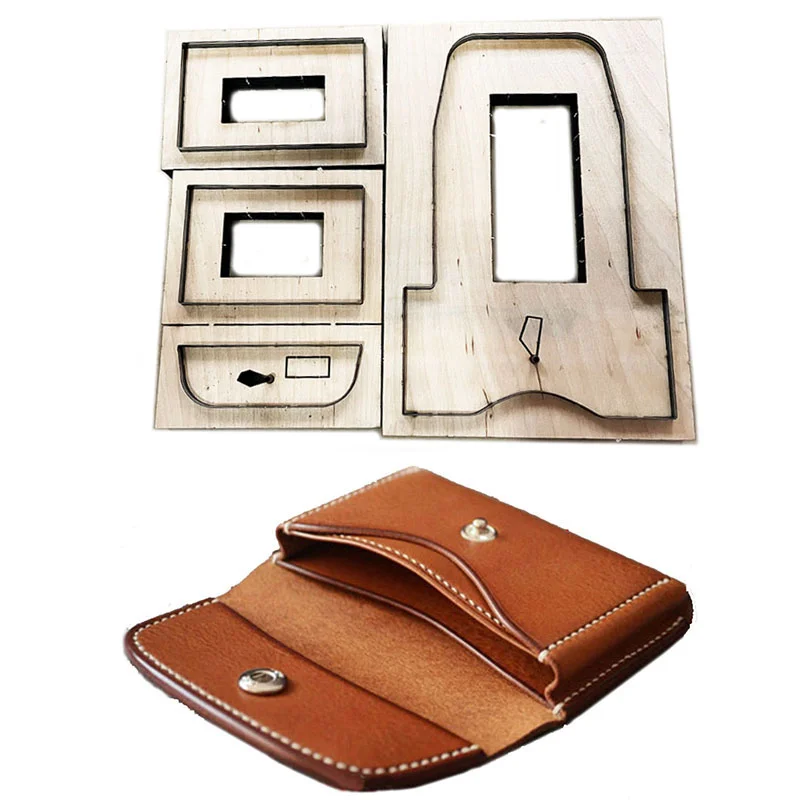 Card wallet leather die cutter | die cuts and wooden mold|metal cutting die | Die Cut Machines | leather craft 110*75mm