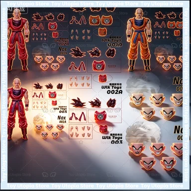 Figura de Ação em Escala 1/12 Son Goku Kaioken, Tipo I, Boneco Mecânico Laranja Dragon Ball SHF NS Studio