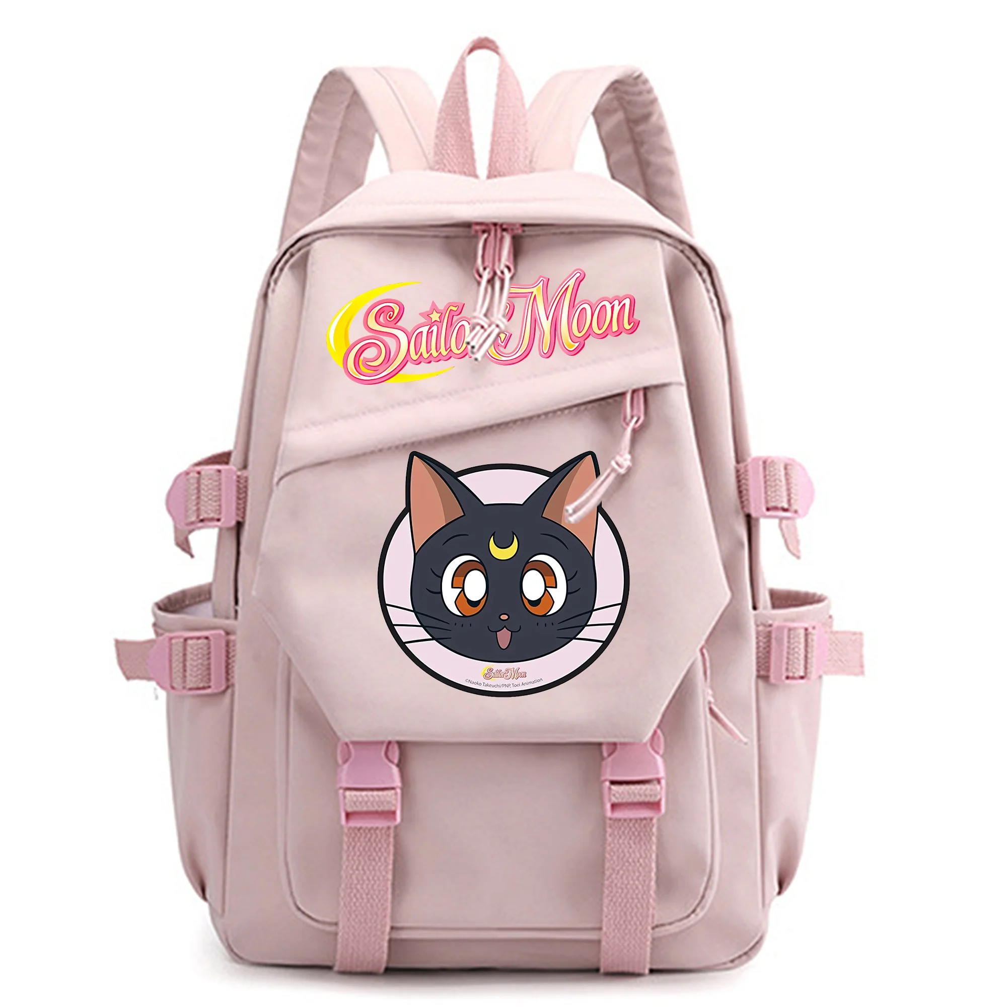 Sailor Moon Backpack for Women Children Student Supplies Schoolbag Cute Cartoon Printed Travel Large Capacity Bag Boy Girl Gifts