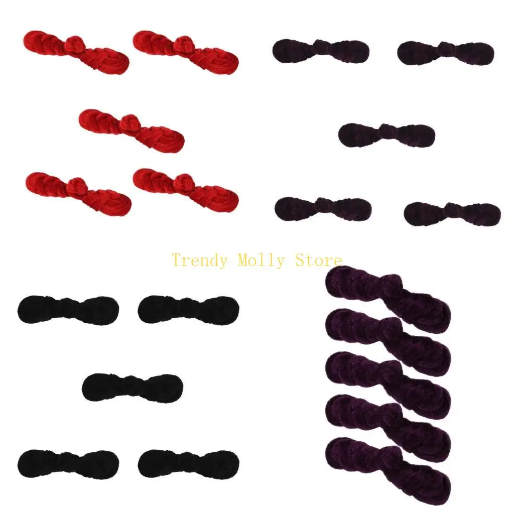 

N5KB 5 пар швейных застежек Cheongsam, пуговицы, аксессуары для одежды для костюма