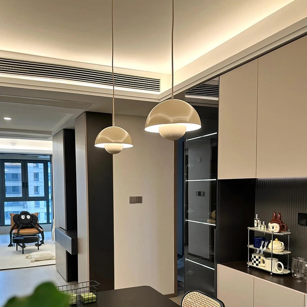Colorful Bud Pendant Light for Bedroom Kitchen Island Study Room Modern Creative Chandelier Indoor Home Decor LED Lighting