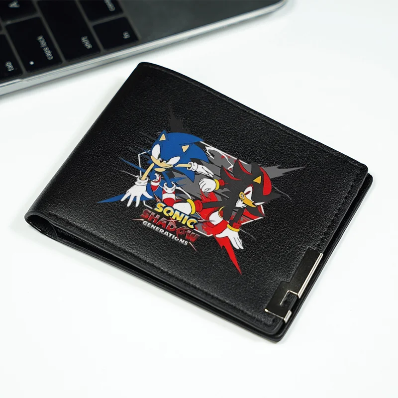GENERAZIONI SONIC PORtafoglio da uomo in PU DESIGN SLIM DURABILE LEGGERO BUSINESS STILE EVERYDAY UTILIZZA ACCESSORIO DI MODA