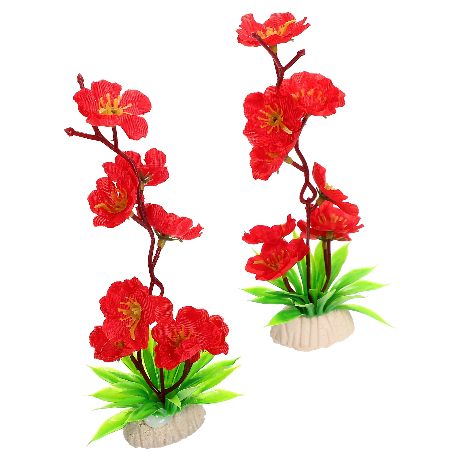 

2pcs Simulated Flowers Sushi Plate Decoration Artificial Plant Embellishments Food Supply Portable Practical Dish Decor Kitchen