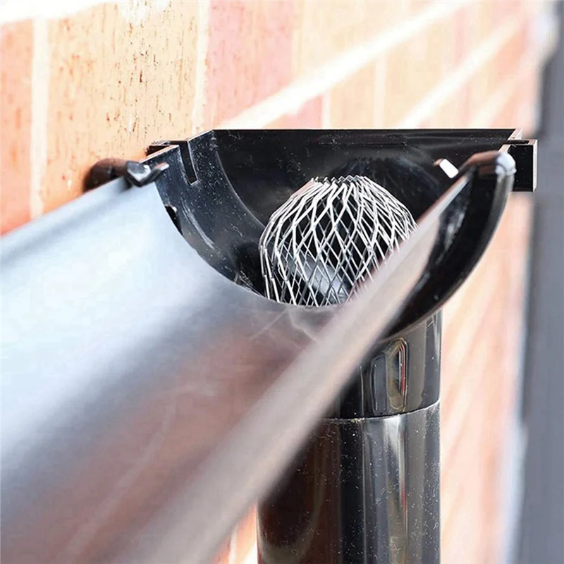 8 Pack Gutter Downspout Guards,Gutter Strainer Gutter Downspout Protectors for Preventing Blockage Leaves