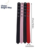 PU Leather Paddle Slapper Whip For Horse Training Enhance Pain Equestrian Training Horse Whip Equestrian Riding Crops 6