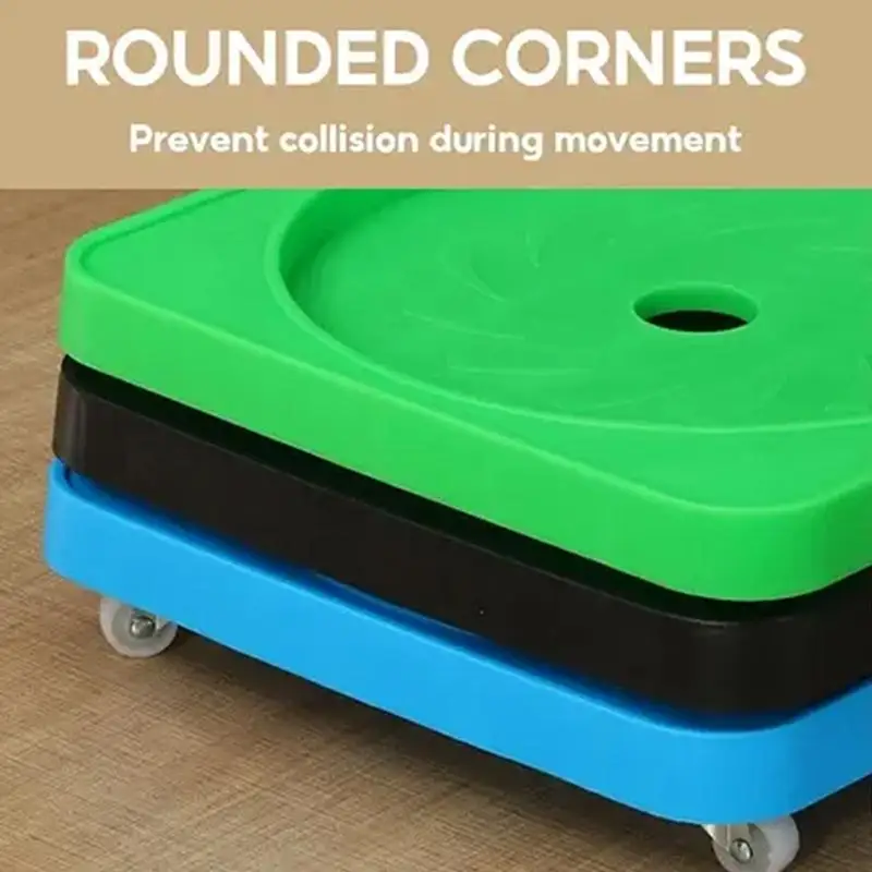 Moveable Gas Tank Tray Multifunctional Storage Tray Rotatable Rack With Pulley Flowerpot Bracket