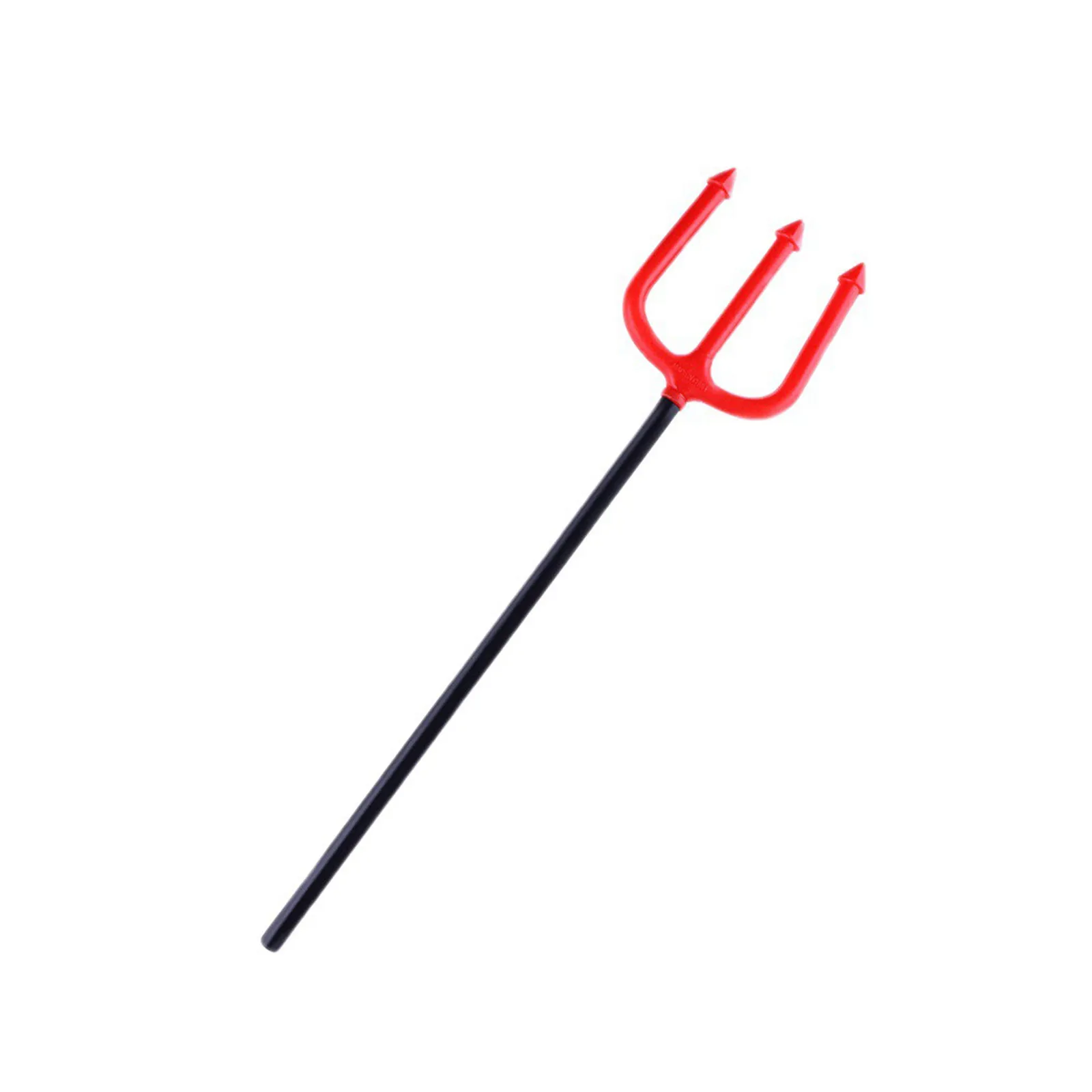 Devil Pitchfork Prop Plastic Devil Halloween Costume Accessories Red Fork Staff Masquerade Cosplay Party Supplies For Adults Kid