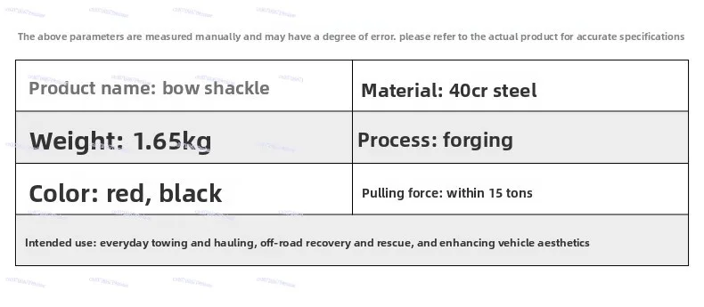 Solid U-shaped Shackle Anti-theft Trailer Ring Modification