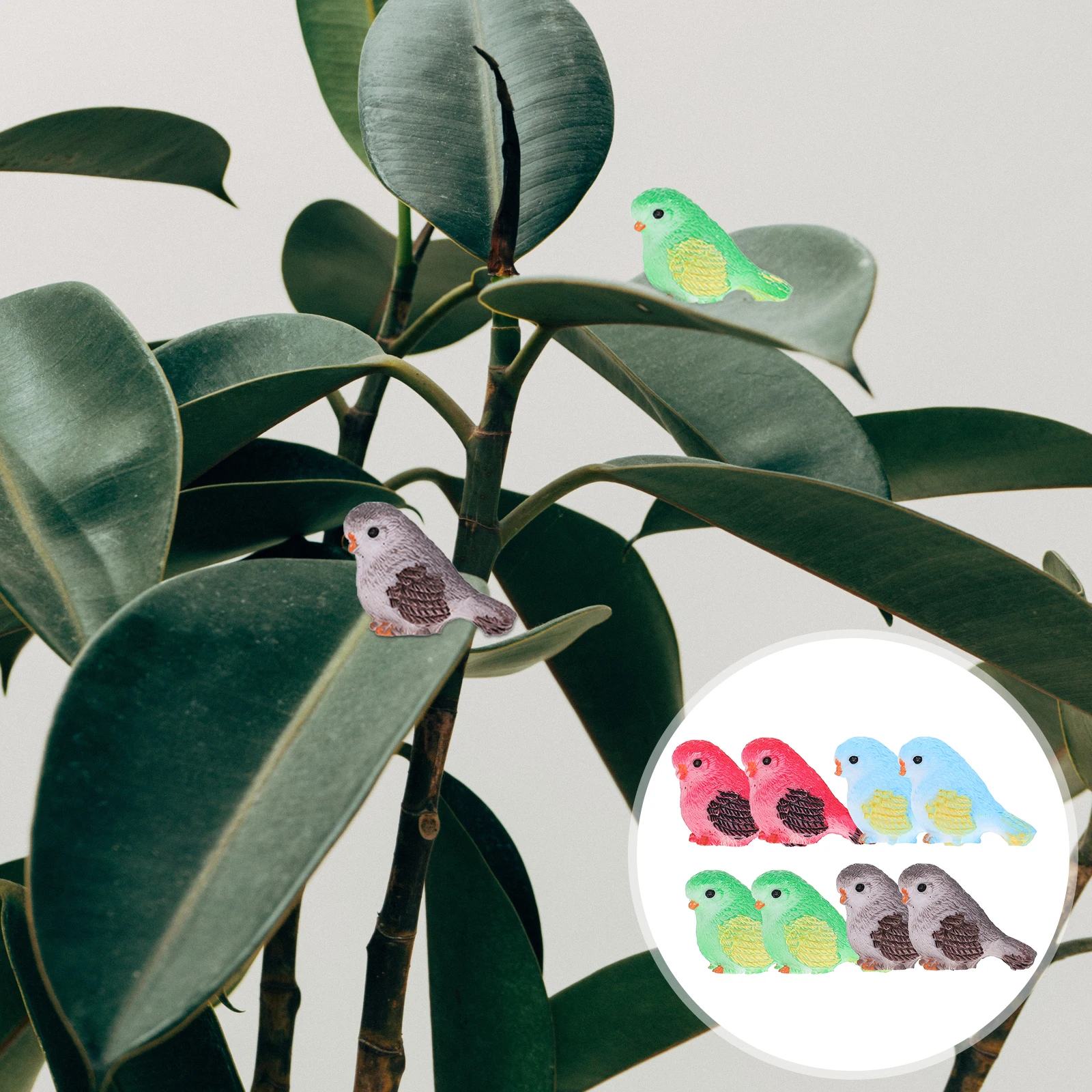 

Resin Decorative naments for Desktop Child Bird Figurine Adornment Statue Sculpture Mini Art Craft
