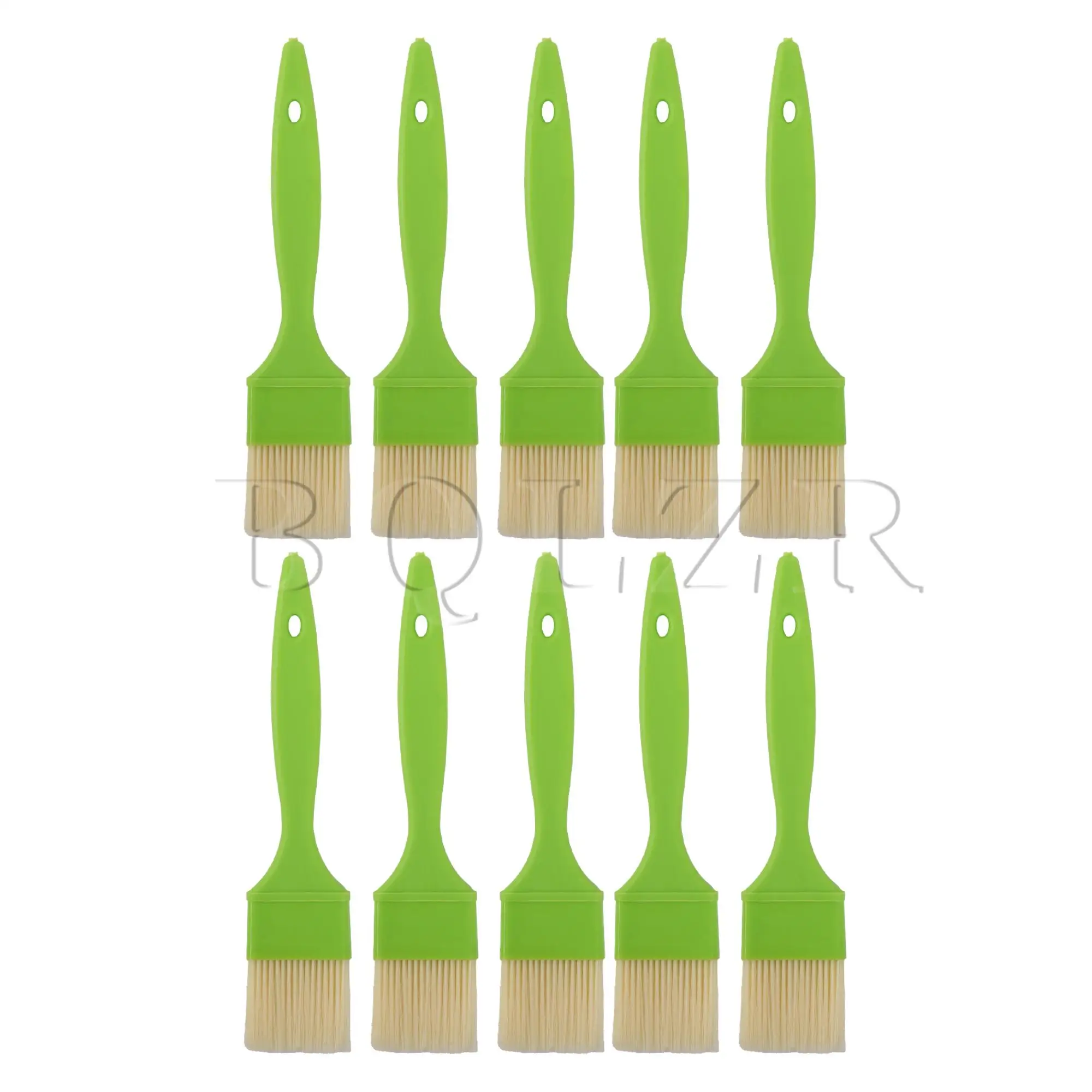 BQLZR 10 Pcs Small Plastic Handle Paint Brushes Set for Walls Touch Up 2 Inch