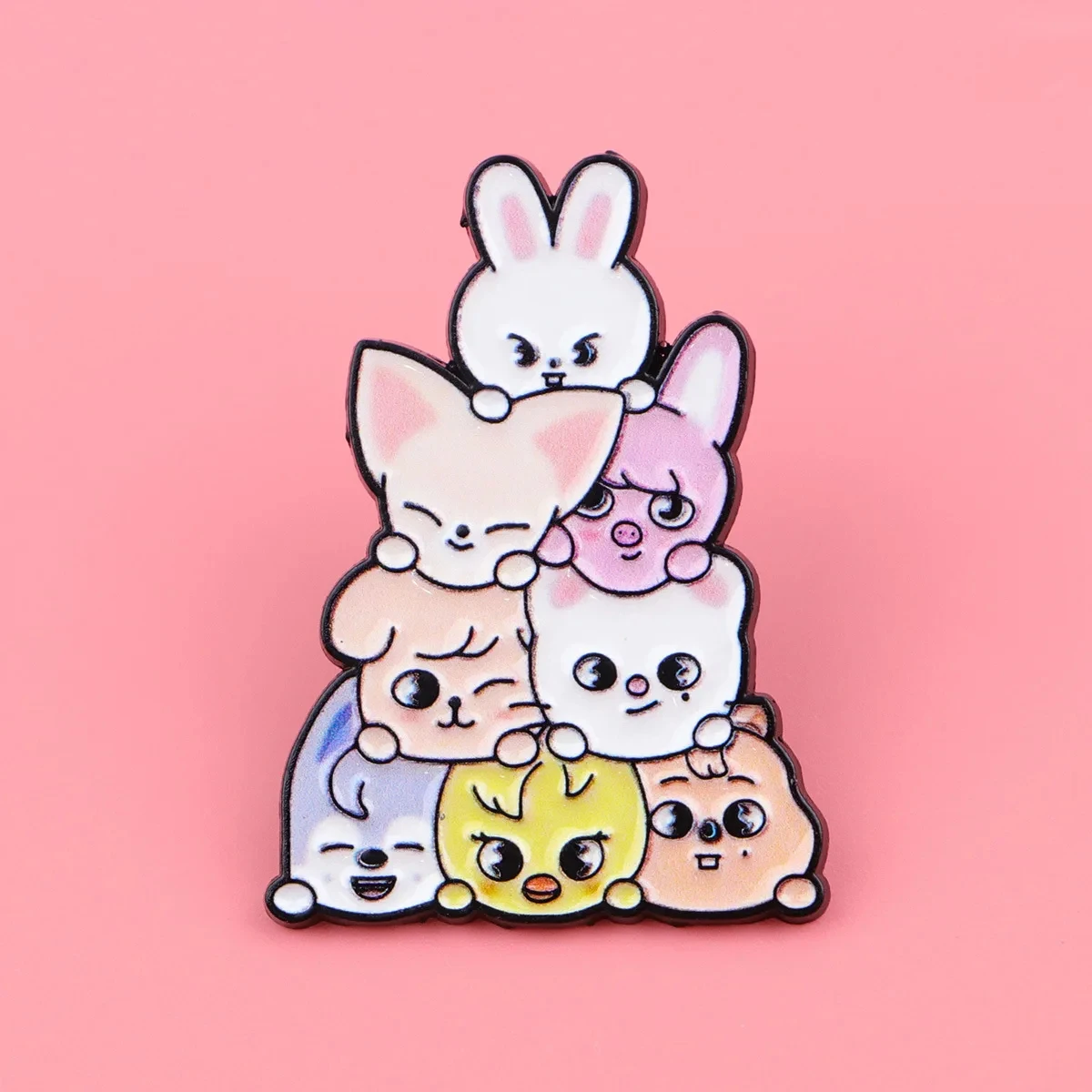 Cute Animal Designs Cat Dog Fox Enamel Pins Cartoon Brooches Lapel Pin Badge on Backpack Clothing KPOP Fans Gift