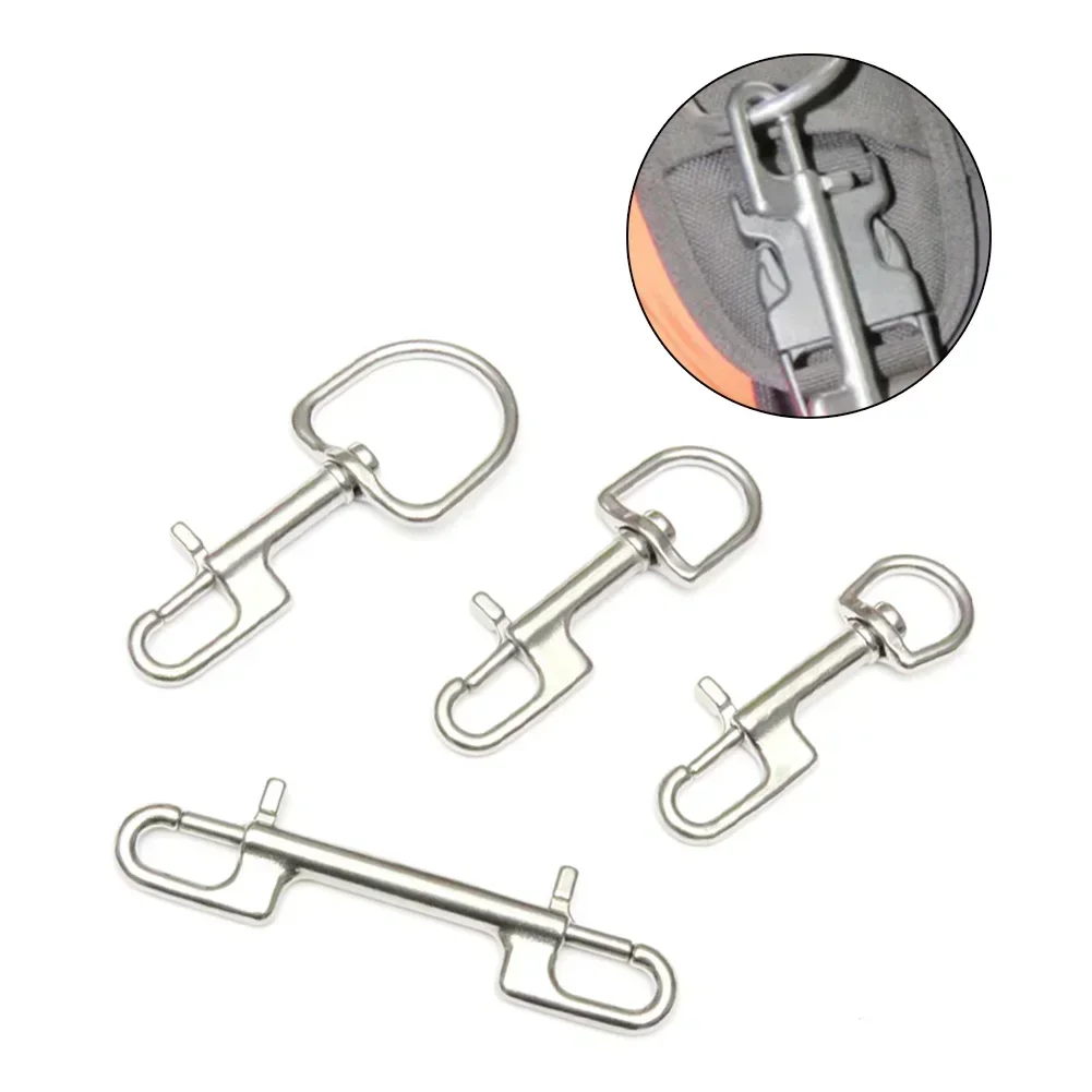 1pc Bolt Snap 316 Stainless Steel For Sports Equipment Marine Scuba Diving Bolt Snap Hooked Snap Pin Uses Diving BCD