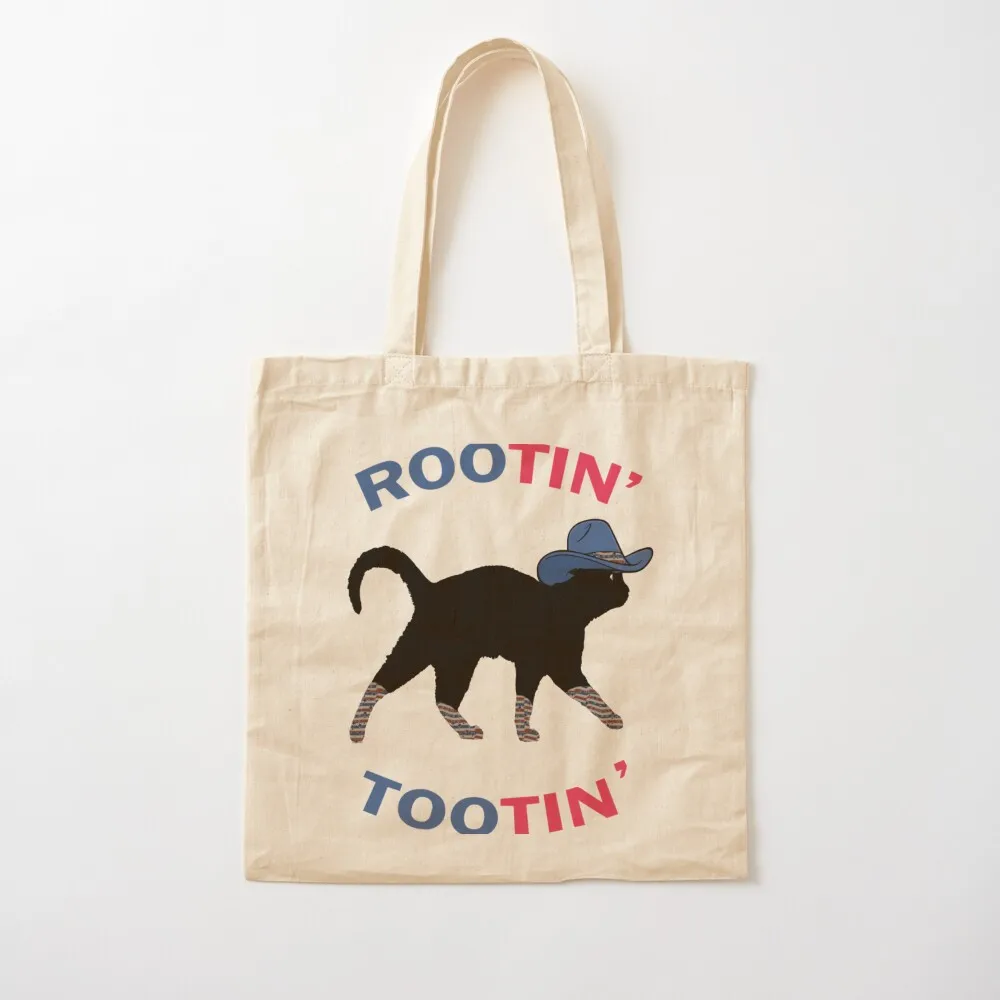 

Rootin Tootin Cowboy Cat Tote Bag Shopper handbag shopper bag women canvas shopping bags foldable Canvas Tote Bag