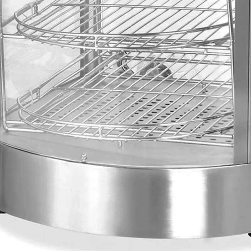 Electric luxury stainless steel food warmer and warm display cabinet