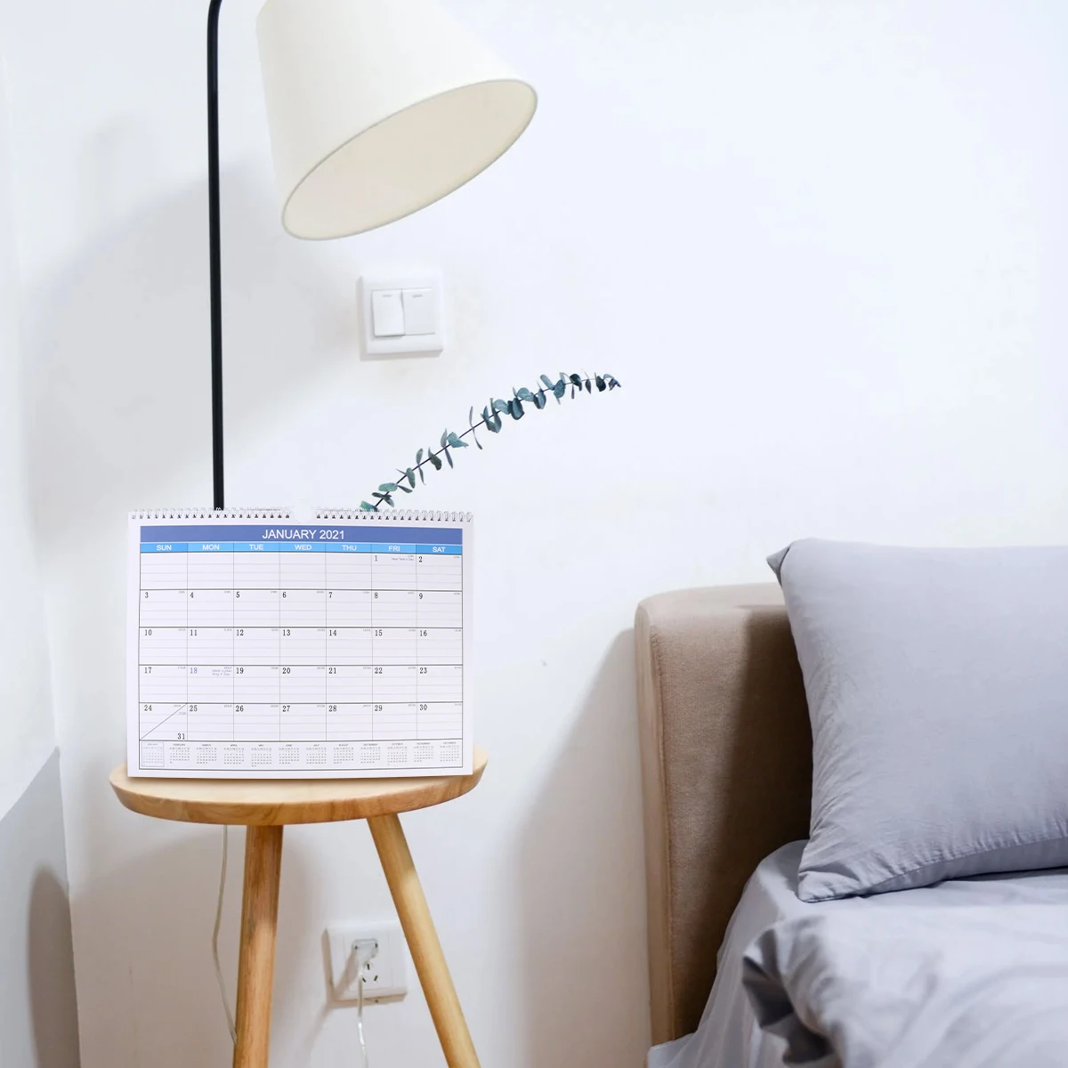 

1 pc English Edition Desk Calendar 2021 Schedules Wall Planner Stylish Foldable Daily Note Taking Home Office Decor