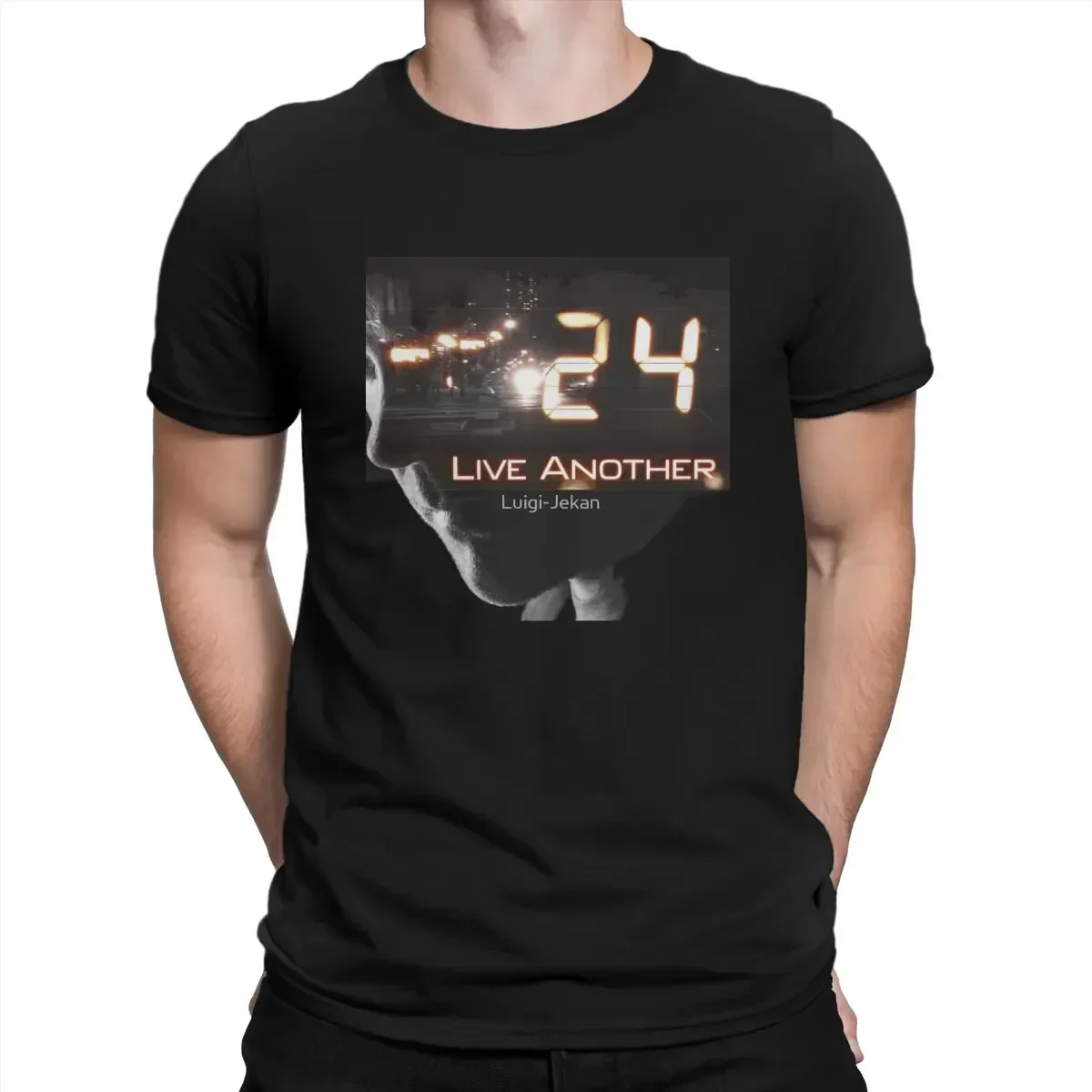 Men Jack Bauer T Shirt Terrorist Pure Cotton Clothes Funny Short Sleeve O Neck Tees T-Shirts