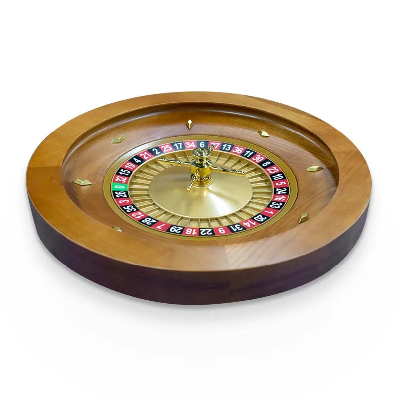 45.5*8cm Roulette Wheel 18 Inch Solid Wood Roulette Wheel Can Be Customized Single 0 or Double