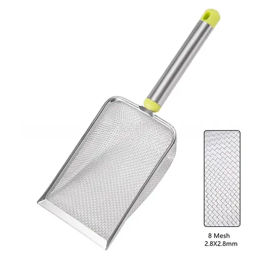 Stainless Steel Fine Mesh Cat Litter Scoop Easy To Clean Non-Stick Shovel For Reptiles Sand Efficient Durable Litter Scoop - Image 9