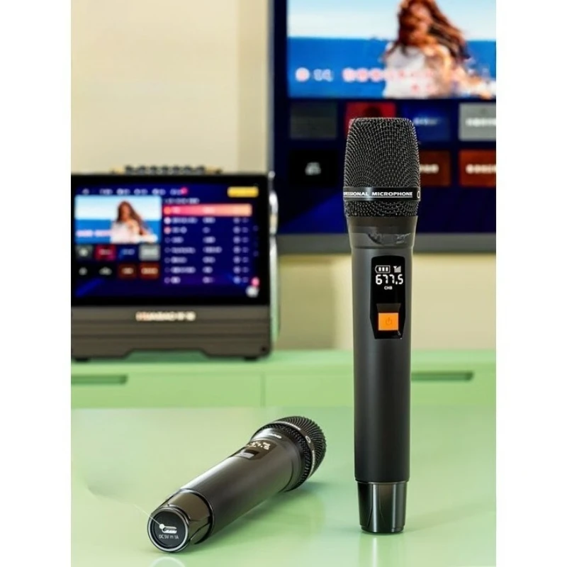 

Home KTV audio set, outdoor Karaoke microphone, karaoke sound card live broadcast smart speaker, square