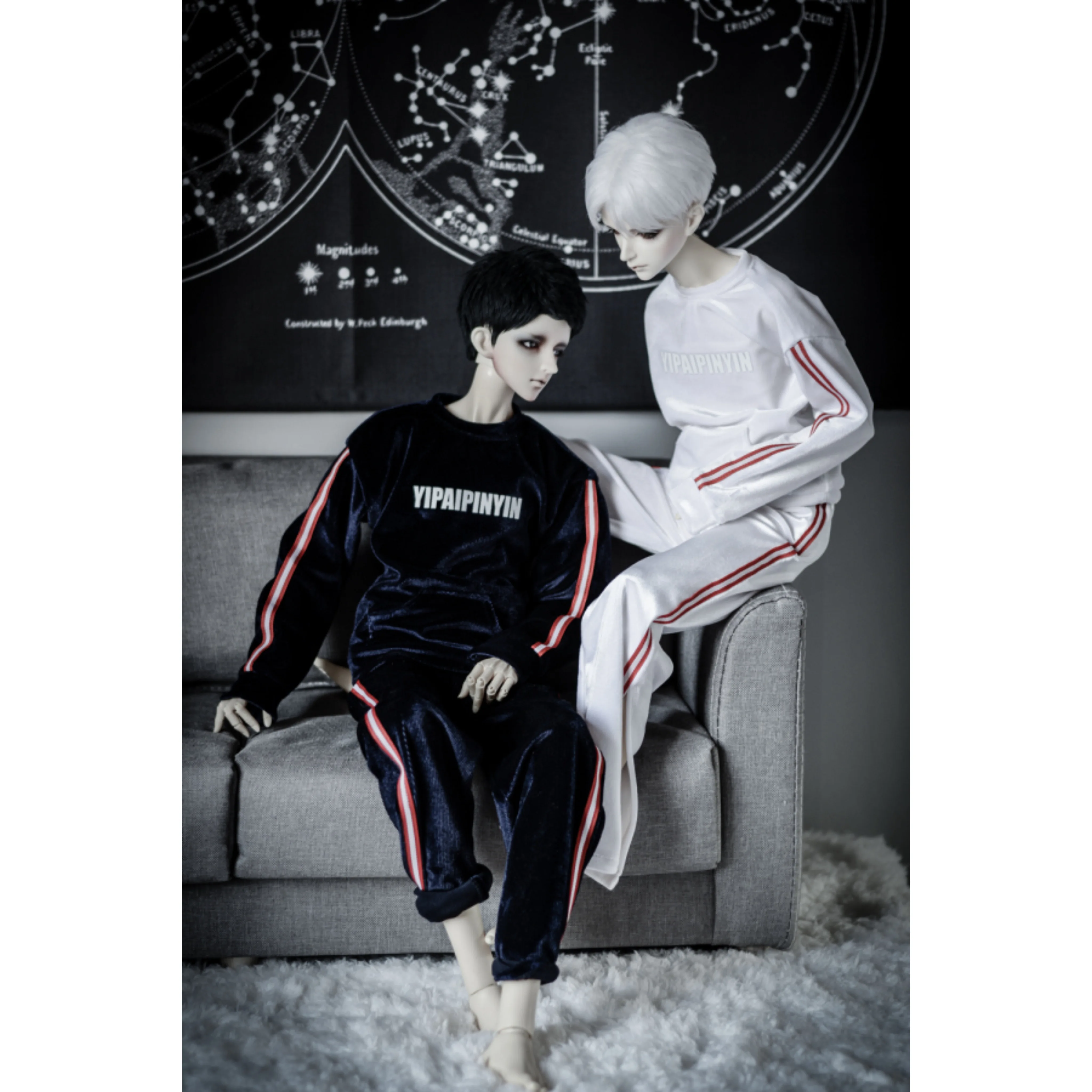 

BJD BLue Пальто Спортивный Костюм Брюки Одежда Для 1/4 1/3 Высокого Мальчика MSD SD10 SD17 DK DZ AOD DD Одежда для Кукол