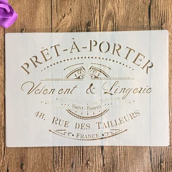 A4 29 * 21 cm DIY Szablony do malowania ścian Scrapbook Kolorowanie Wytłaczanie Album Dekoracyjny Szablon kartki papierowej, szablon ścienny