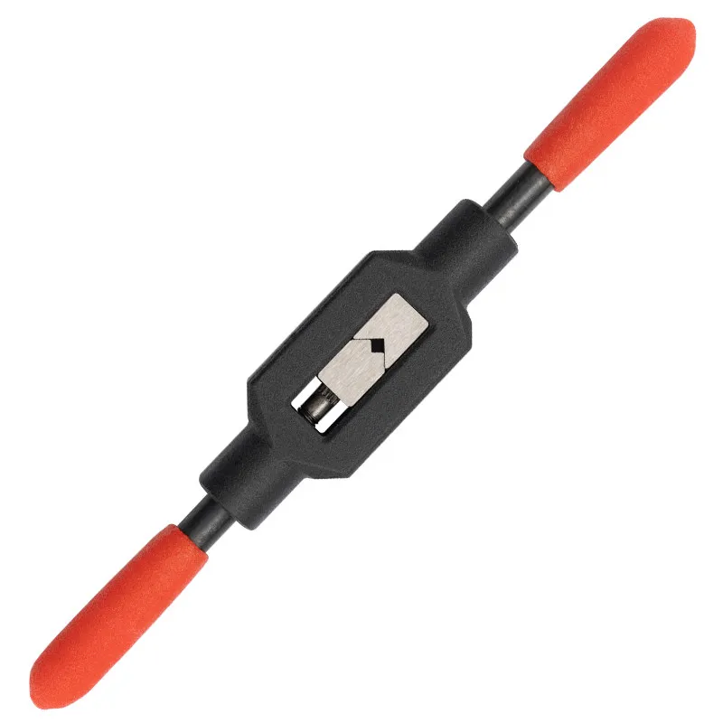 Adjustable T-Handle Tap Wrench Hardened Manual Tap Holder Hand Tapping Tool Chuck for Thread Cutting