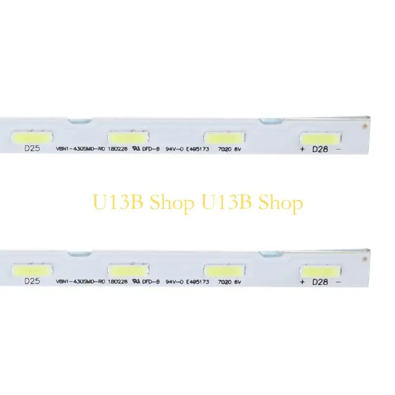 UA43NU7100 UE43NU7092 UE43RU7400 V8N1-430SM0-R0 LED 막대 462mm 용 U13B 2PCS LED 백라이트 스트립 LED 백라이트 스트립