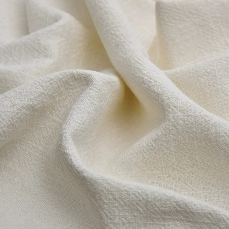 HD0122 , 30% Linen 70% Cotton, Thick Fabric , Stone Sand Washed Fabric, For Pants Jack, Ivory Gray Blue Black Colors