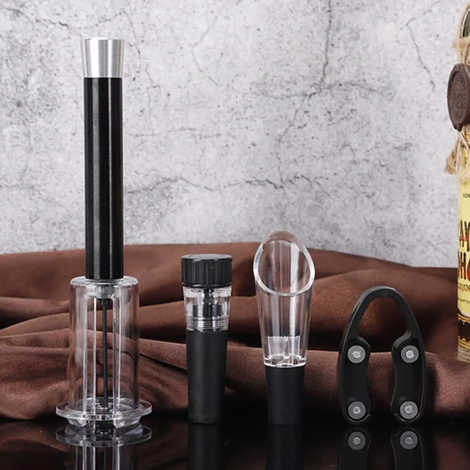 Portable Air Pump Wine Opener Wine Pump Bottle Corkscrew Opener Tools Accessories Pressure for Home Kitchen Accessories