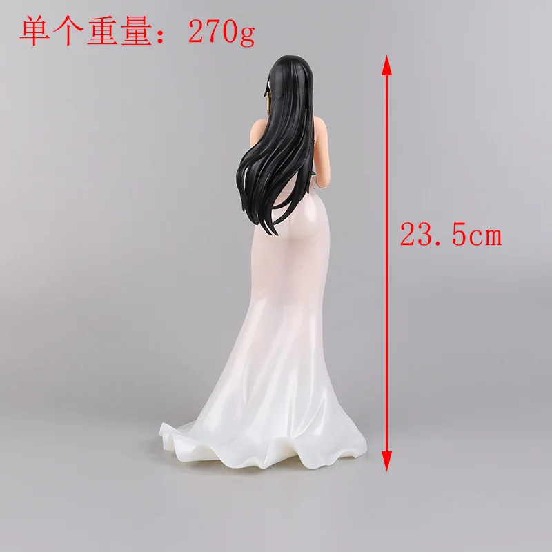 23CM Anime Boa·Hancock vestido de novia ramo de boda figura Sexy juguetes en miniatura de PVC muñeca adornos coleccionables regalo