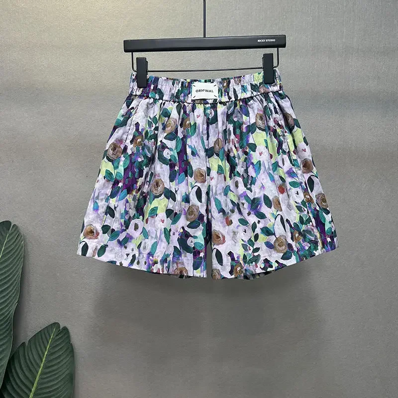 Lose Shorts für Frauen Elastische Baggy Y2k Harajuku Niedriger Preis Casual Jugendliches Design Großhandel Frau Kurze Hosen Breite Hohe Taille