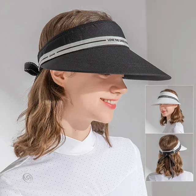 Love Golf Kobiety Oddychające czapki z daszkiem przeciwsłonecznym Letnie regulowane czapki golfowe Portecja przeciwsłoneczna Sport Pusty cylinder Damska czapka odporna na promieniowanie UV