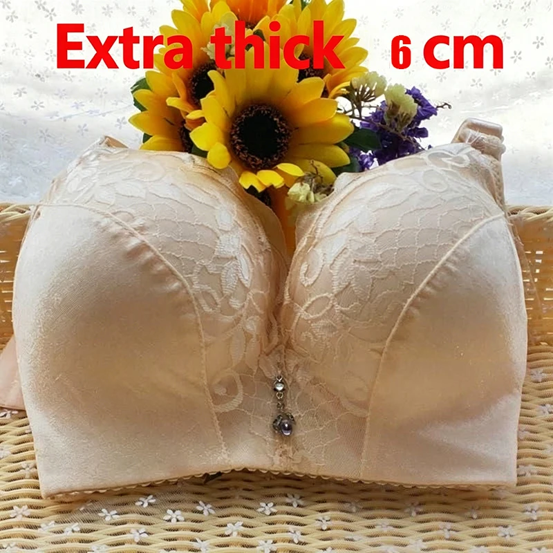 6CM Extreme Push up Bra Deep Plunge Lingerie with Removable Pads No Wire for Maximum Lift And Natural Curves