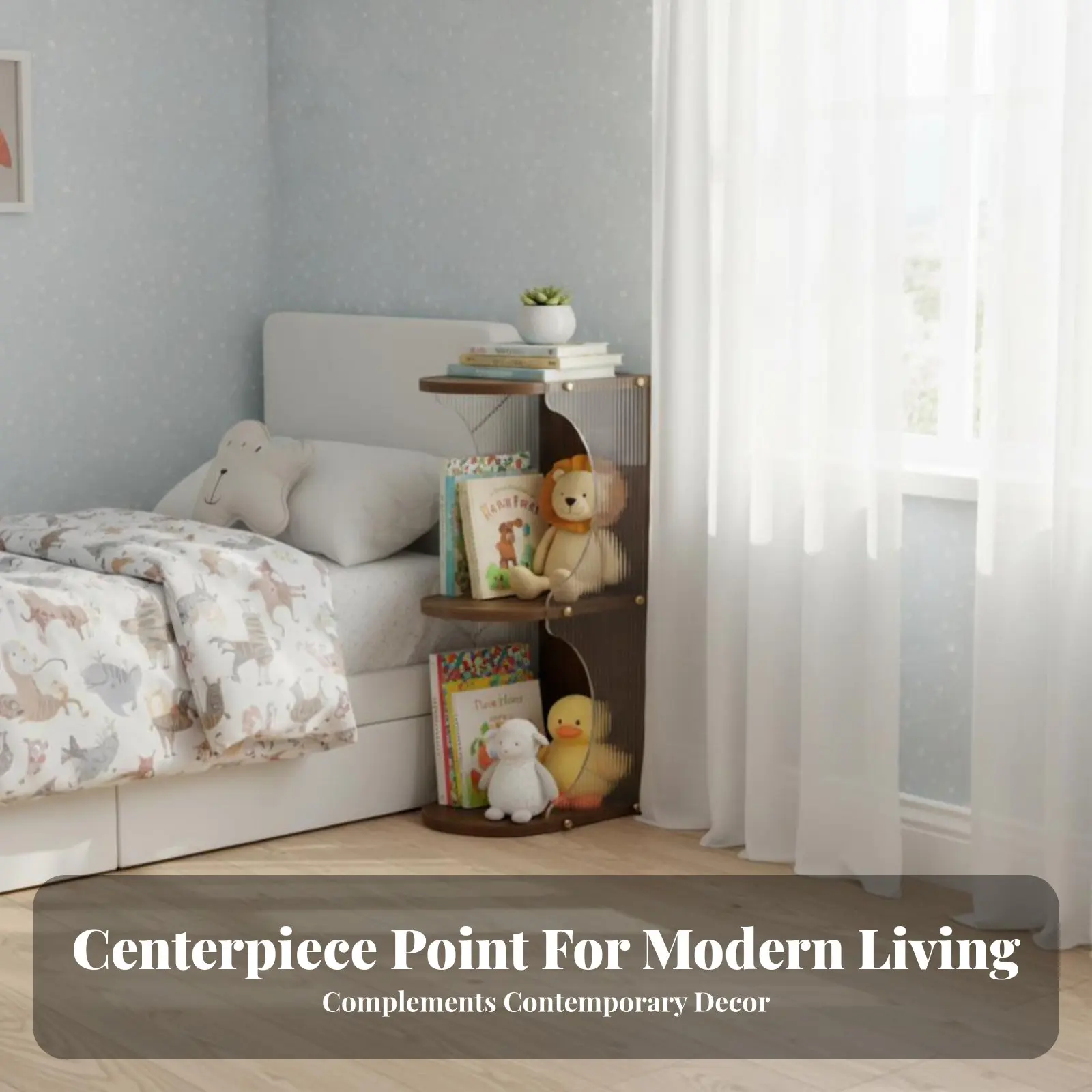 

Прикроватная тумбочка с рифленой дверцей, вместительный шкаф для хранения, полупрозрачные панели, многофункциональная, для детей, взрослых, гостиной