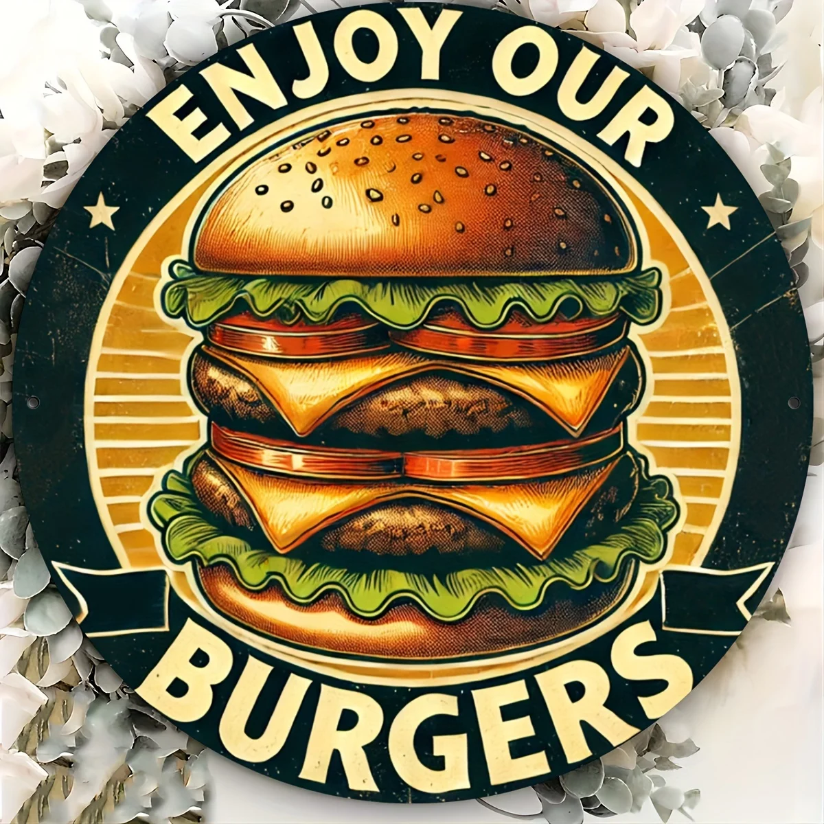 2D Flat, [2D Flat] 1pc 2D Print Metal Tin Sign 1pc Vintage 