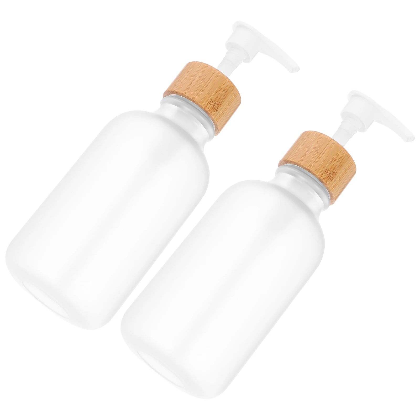 

2pcs Soap Dispenser Empty Shampoo Lotion Bottle With Pump 300Ml Portable Plastic Body Wash Dispenser For Bathroom Hotel Use