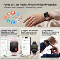 New Precise Health Care Smart Watch ECG+HRV Uric Acid Blood Lipids Emotional Perception Bluetooth Call Smartwatchs For Men Women - Image 3