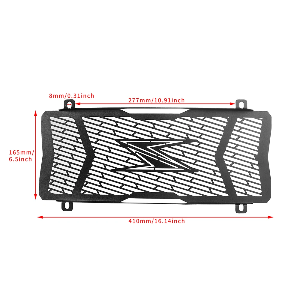 Motorcycle Radiator Cover Grill Shield Protection For KAWASAKI Z650 2017 2018 2019 2020 2021 2022 Grille Guard Black Accessories
