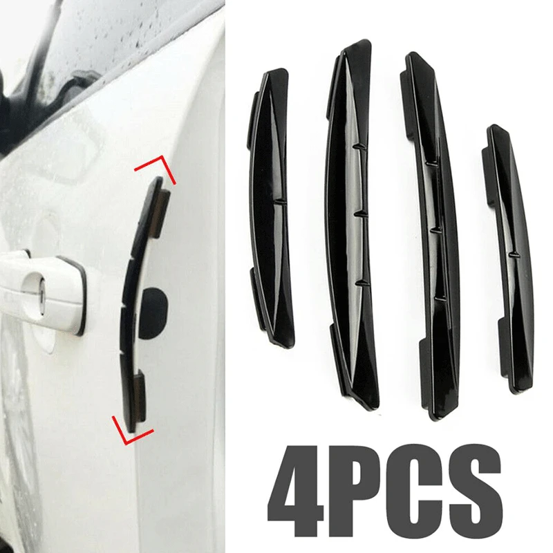 

4pcs Car Sticker Door Edge Guards Trim Molding Protection Strip Scratch Protector Car Crash Barriers Door Guard Collision